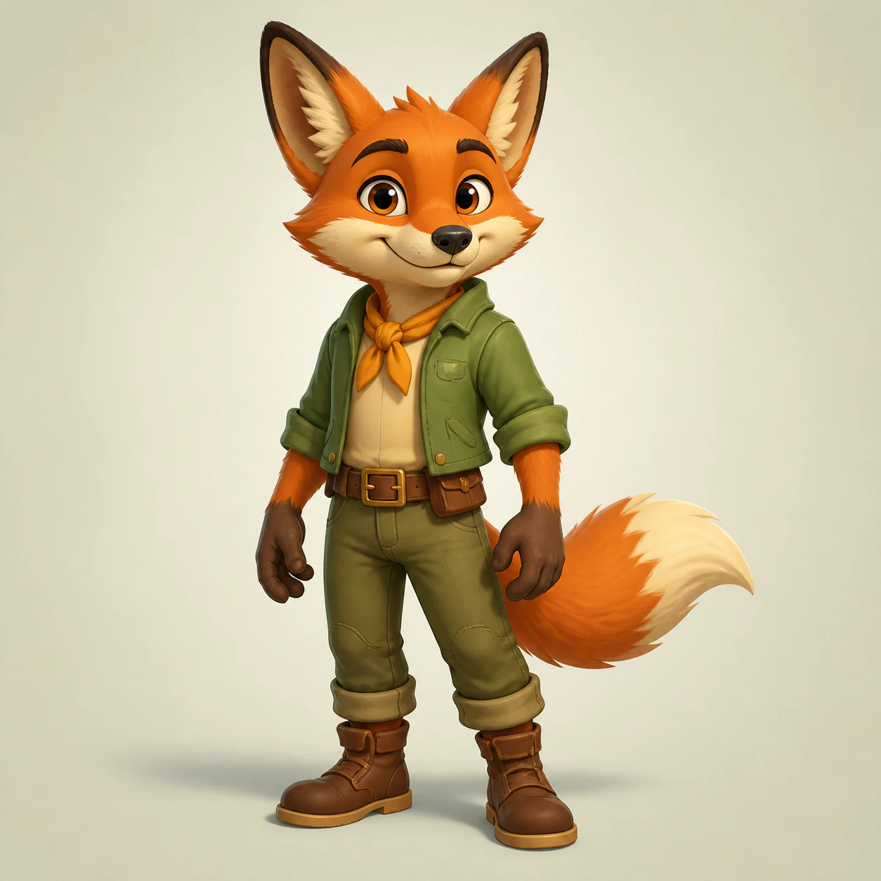 Character artwork prepared for an image to 3D model example